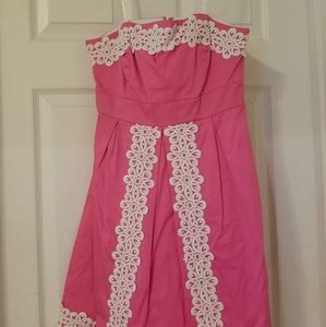 EUC Size 8 Lilly Pulitzer Strapless Dress